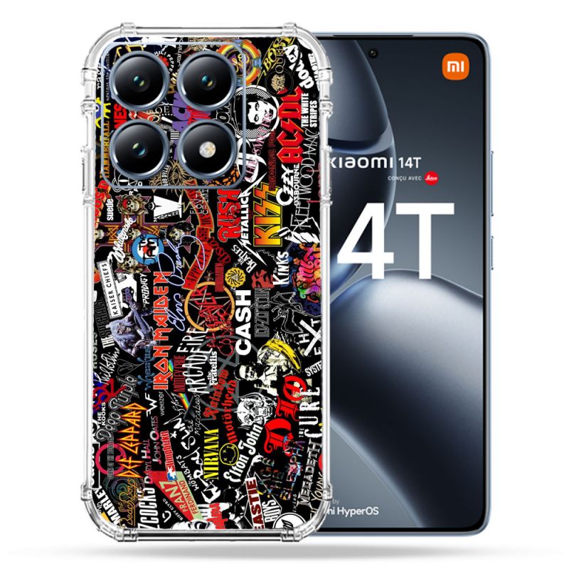 Coque Renforcée Pour Xiaomi 14T Pro Musique Rock Groupe
