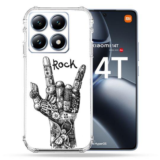 Coque Renforcée Pour Xiaomi 14T Pro Musique Rock Main