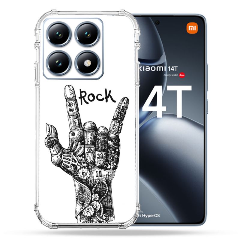 Coque Renforcée Pour Xiaomi 14T Pro Musique Rock Main