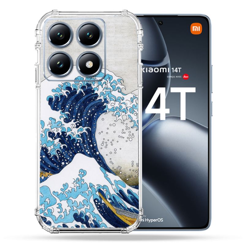Coque Renforcée Pour Xiaomi 14T Pro Peinture La Grande Vague