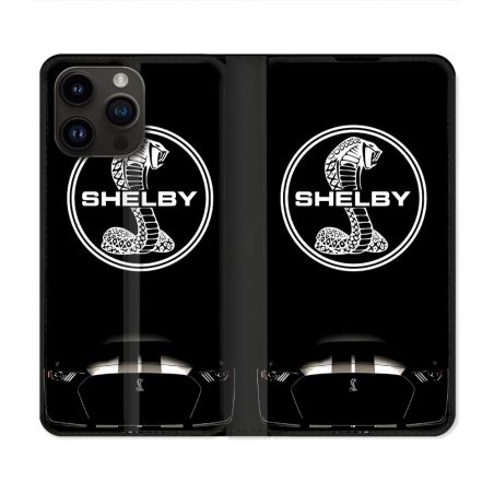 Housse Cuir Portefeuille Pour Iphone 16 Pro Plus Shelby