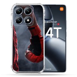 Coque Renforcée Pour Xiaomi 14T Pro Sport Boxe Gant Rouge