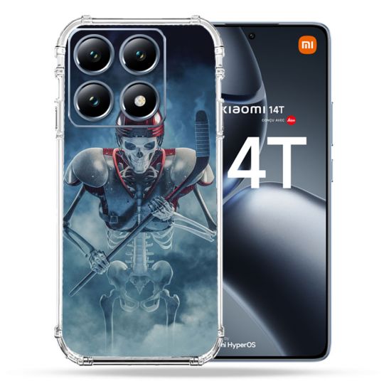 Coque Renforcée Pour Xiaomi 14T Pro Sport Hockey Squelette