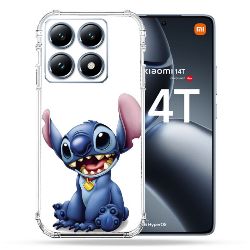 Coque Renforcée Pour Xiaomi 14T Pro Stitch Blanc