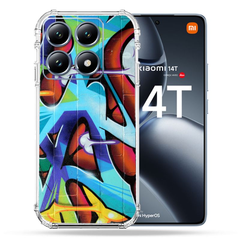 Coque Renforcée Pour Xiaomi 14T Pro Street Art Graf Color