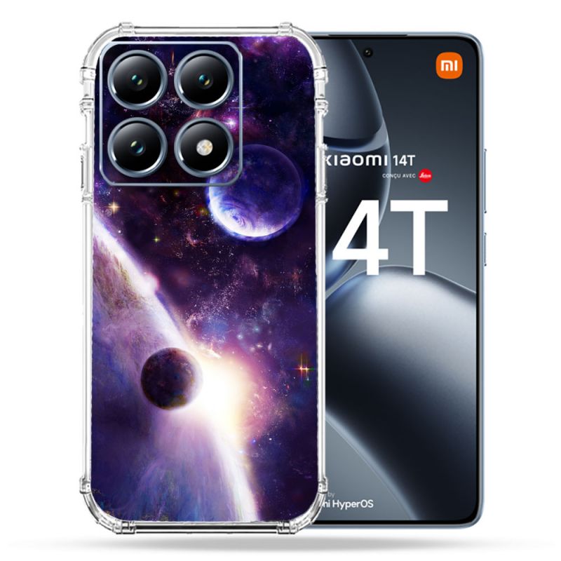 Coque Renforcée Pour Xiaomi 14T Pro Univers Planete Stellaire