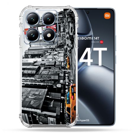 Coque Renforcée Pour Xiaomi 14T Pro Voyage Amerique USA New York Taxi
