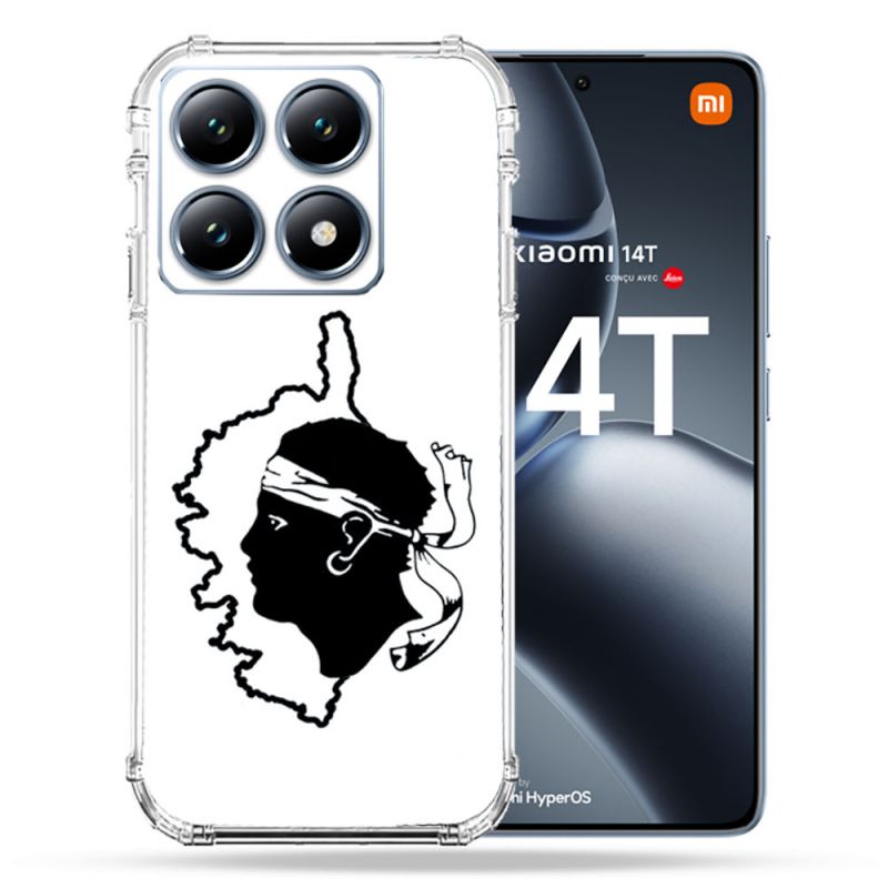 Coque Renforcée Pour Xiaomi 14T Pro Voyage Corse Blanc