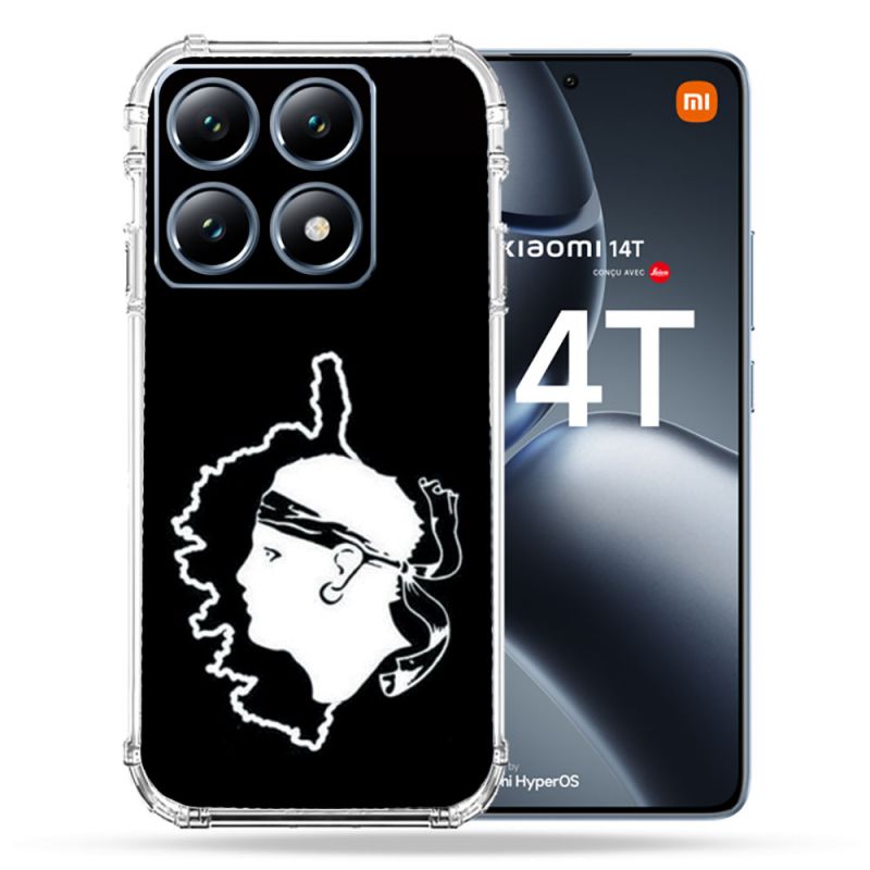 Coque Renforcée Pour Xiaomi 14T Pro Voyage Corse Noir
