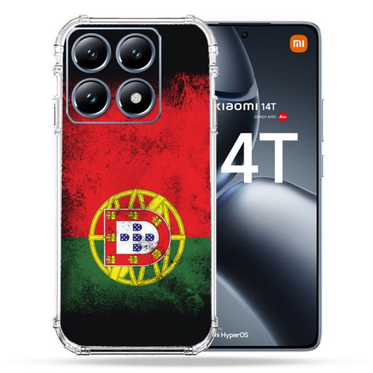 Coque Renforcée Pour Xiaomi 14T Pro Voyage Portugal Drapeau