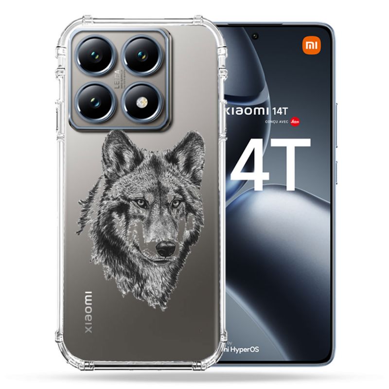 Coque Transparente Pour Xiaomi 14T Pro Loup