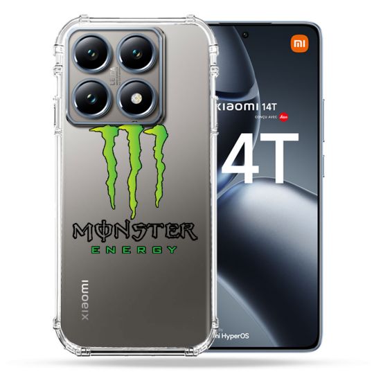 Coque Transparente Pour Xiaomi 14T Pro Monster Energy