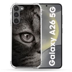 Coque renforcée Pour Samsung Galaxy A26 5G Animal Chat Gris