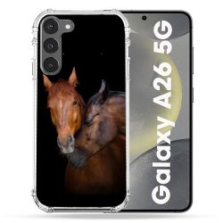 Coque renforcée Pour Samsung Galaxy A26 5G Animal Cheval Marron