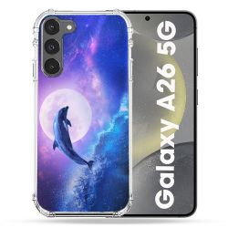 Coque renforcée Pour Samsung Galaxy A26 5G Animal Dauphin Vague