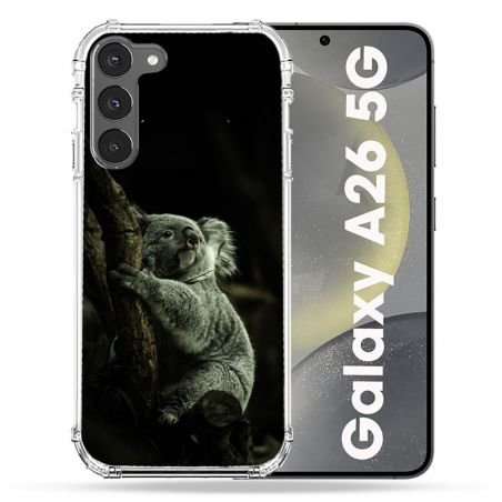 Coque renforcée Pour Samsung Galaxy A26 5G Animal Koala Noir