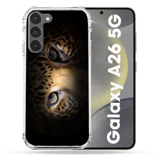 Coque renforcée Pour Samsung Galaxy A26 5G Animal Leopard Yeux