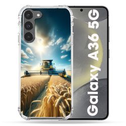 Coque Renforcée Pour Samsung Galaxy A36 5G Agriculture Moissonneuse Blé