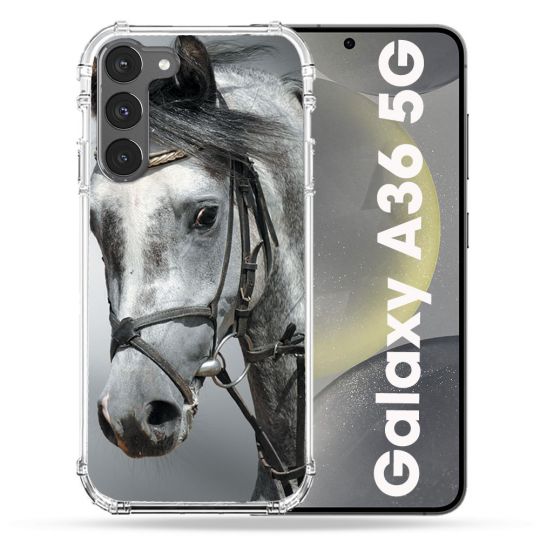 Coque Renforcée Pour Samsung Galaxy A36 5G Animal Cheval Blanc