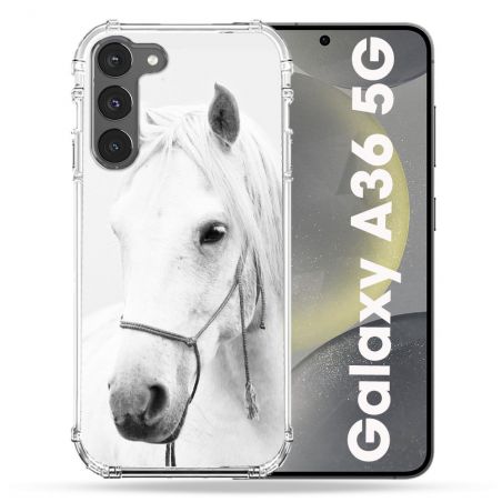 Coque Renforcée Pour Samsung Galaxy A36 5G Animal Cheval Cristal