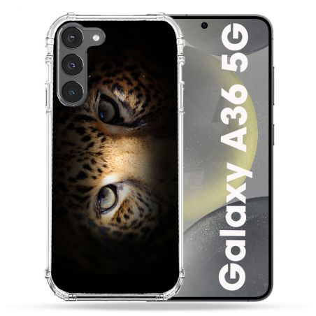 Coque Renforcée Pour Samsung Galaxy A36 5G Animal Leopard Yeux