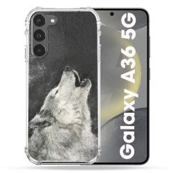 Coque Renforcée Pour Samsung Galaxy A36 5G Animal Loup Hurlement