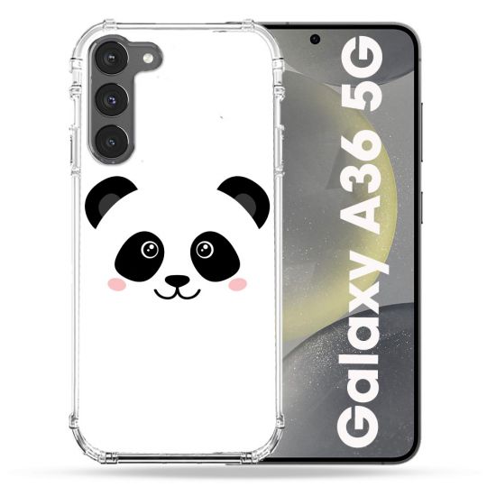 Coque Renforcée Pour Samsung Galaxy A36 5G Animal Panda Blanc