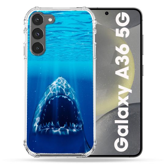 Coque Renforcée Pour Samsung Galaxy A36 5G Animal Requin Dent