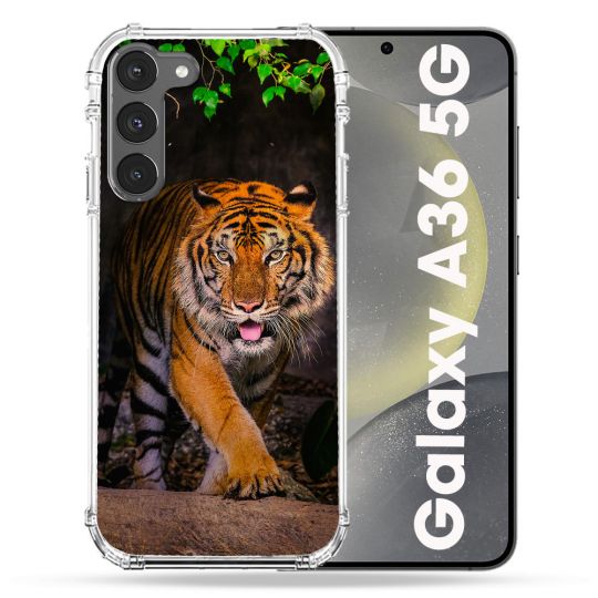 Coque Renforcée Pour Samsung Galaxy A36 5G Animal Tigre Jungle