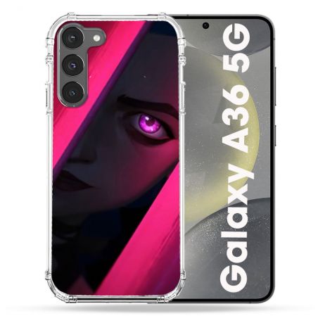 Coque Renforcée Pour Samsung Galaxy A36 5G Arcane Jynx Rose