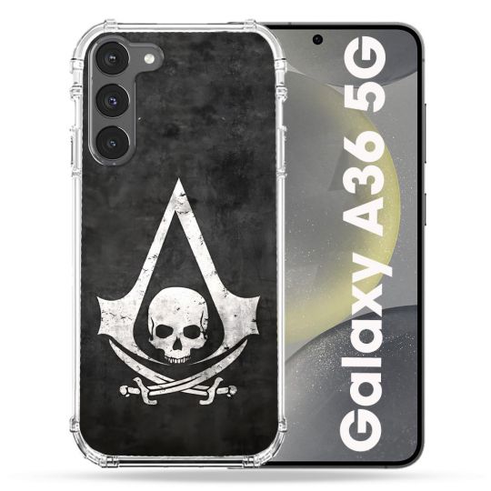 Coque Renforcée Pour Samsung Galaxy A36 5G Assassin Creed Tete Mort