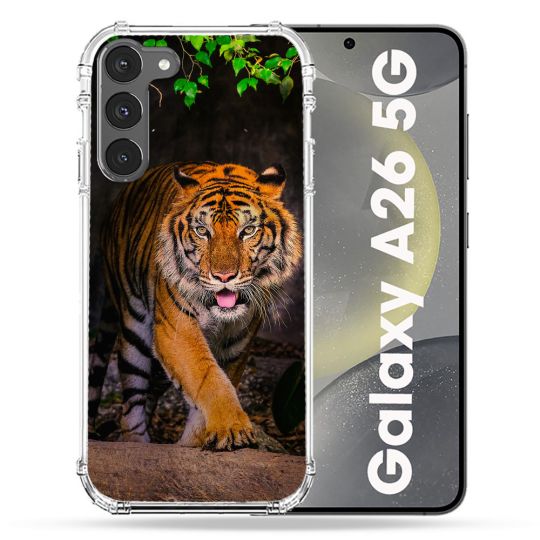 Coque renforcée Pour Samsung Galaxy A26 5G Animal Tigre Jungle