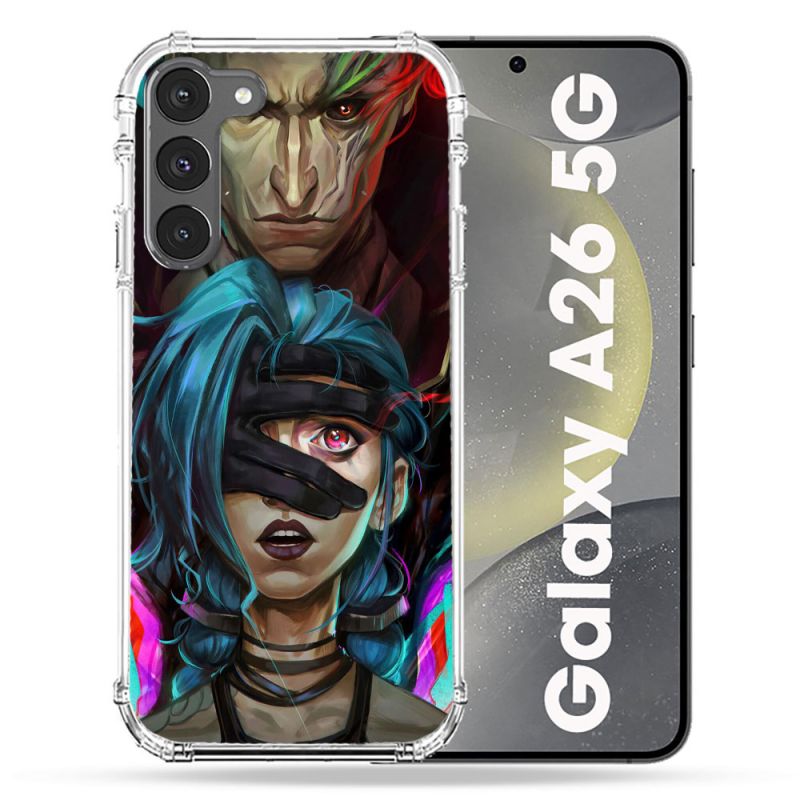 Coque renforcée Pour Samsung Galaxy A26 5G Arcane Jynx Bleu