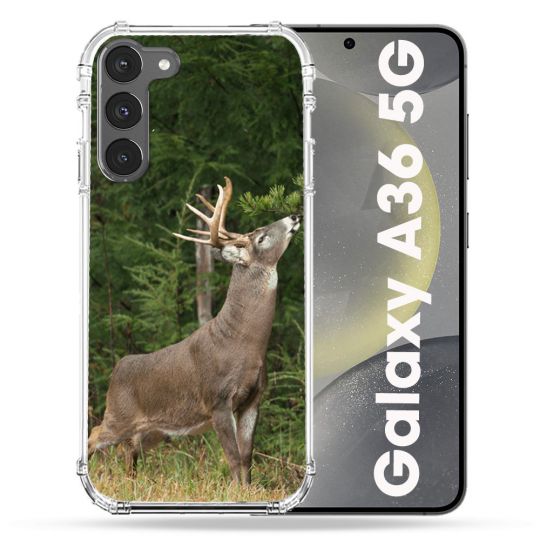 Coque Renforcée Pour Samsung Galaxy A36 5G Chasse Cerf