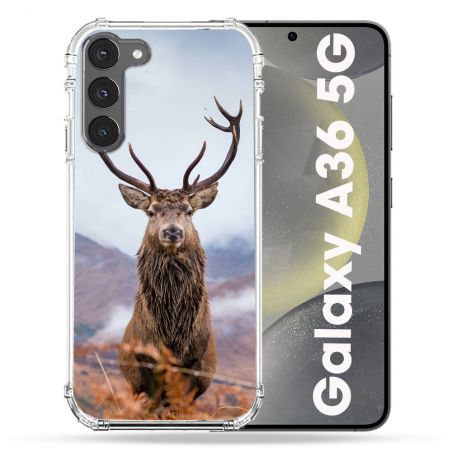 Coque Renforcée Pour Samsung Galaxy A36 5G Chasse Chevreuil Montagne