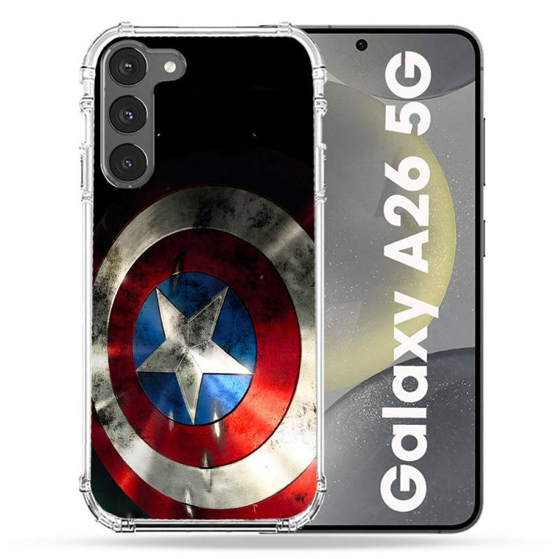 Coque renforcée Pour Samsung Galaxy A26 5G Captain America Bouclier