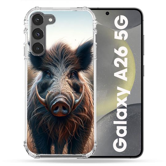 Coque renforcée Pour Samsung Galaxy A26 5G Chasse Sanglier Attaque
