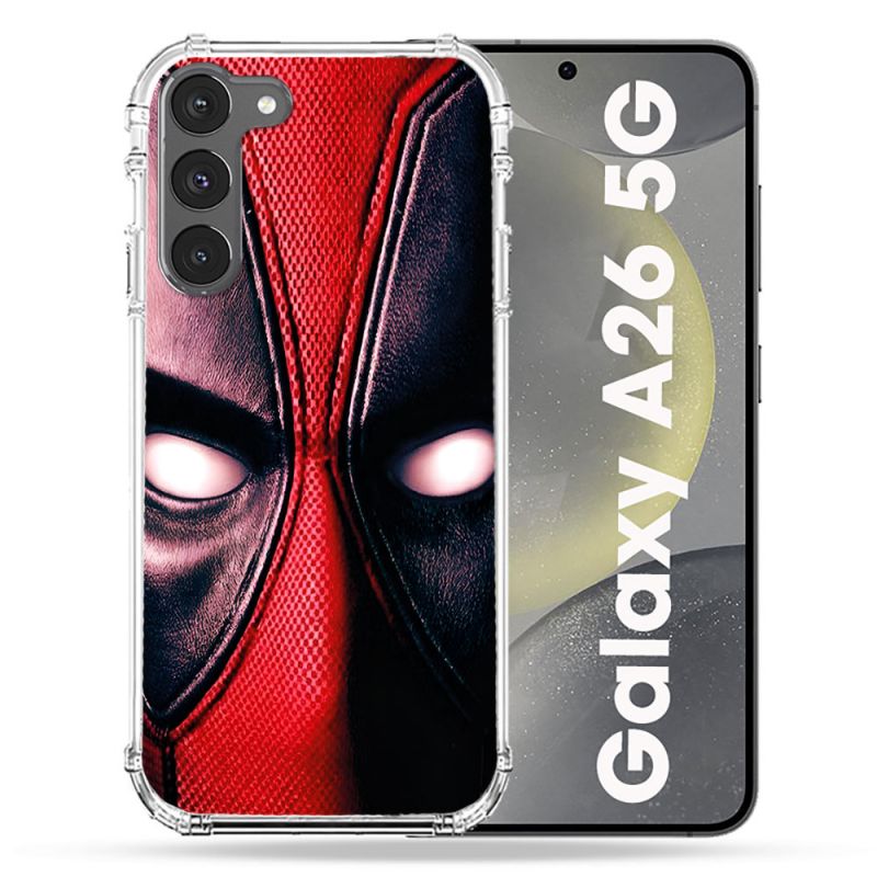 Coque renforcée Pour Samsung Galaxy A26 5G Deadpool Yeux