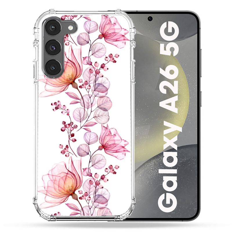 Coque renforcée Pour Samsung Galaxy A26 5G Fleur Eclosion