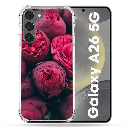 Coque renforcée Pour Samsung Galaxy A26 5G Fleur Pivoine