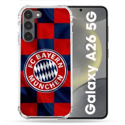 Coque renforcée Pour Samsung Galaxy A26 5G Foot Bayern Munich Carreaux