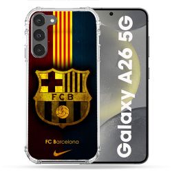 Coque renforcée Pour Samsung Galaxy A26 5G Foot FC Barcelone Vintage