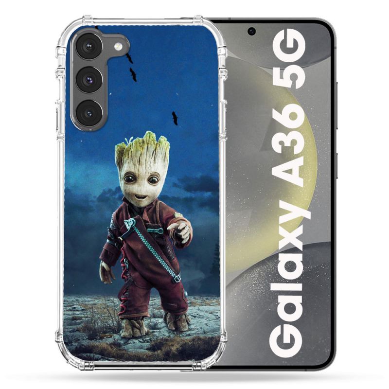 Coque Renforcée Pour Samsung Galaxy A36 5G Groot Bleu