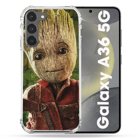 Coque Renforcée Pour Samsung Galaxy A36 5G Groot Vert