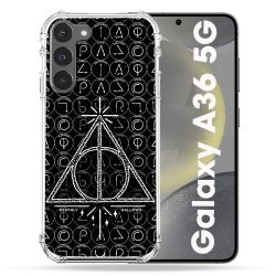 Coque Renforcée Pour Samsung Galaxy A36 5G Harry Potter Hollows Triangle Noir