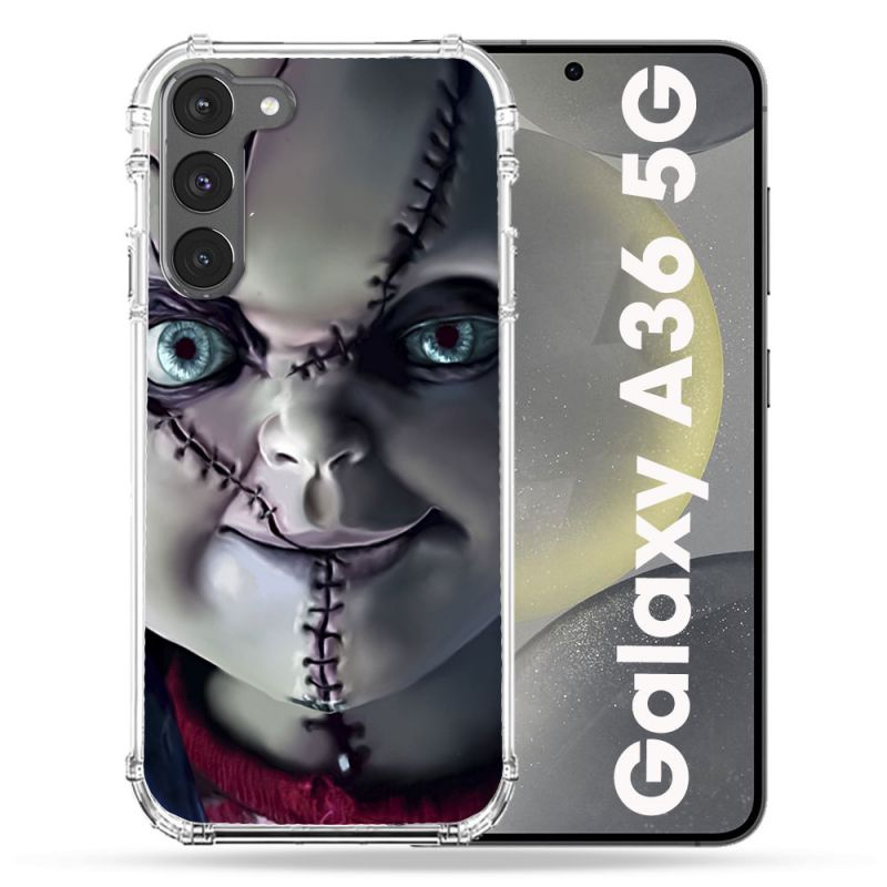 Coque Renforcée Pour Samsung Galaxy A36 5G Horreur Chucky Cicatrice