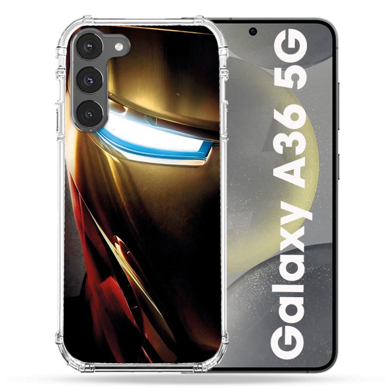 Coque Renforcée Pour Samsung Galaxy A36 5G Iron Man Casque