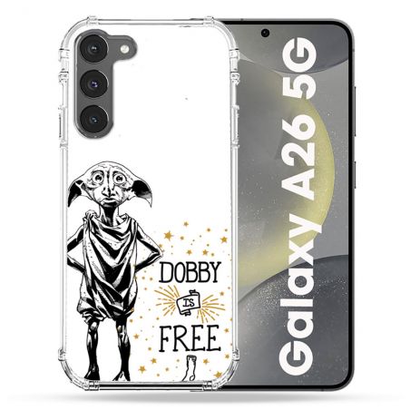Coque renforcée Pour Samsung Galaxy A26 5G Harry Potter Dobby Free Blanc