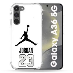 Coque Renforcée Pour Samsung Galaxy A36 5G Jordan 23 Blanc