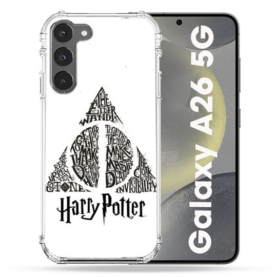 Coque renforcée Pour Samsung Galaxy A26 5G Harry Potter Hollows triangle Blanc